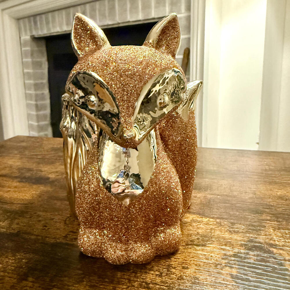 Bath & Body Works Fall Rose Gold Fox Foaming Hand Soap Holder